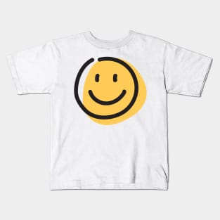 Smily Face Emoticon Kids T-Shirt